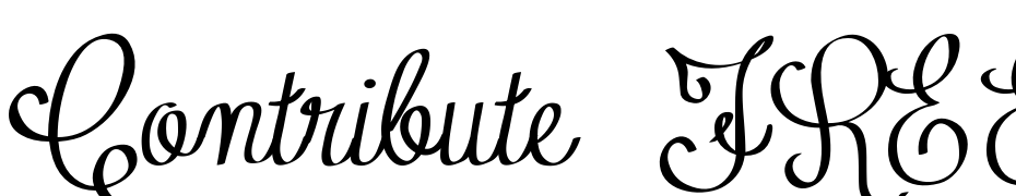 Contribute_FREE Version Font Download Free